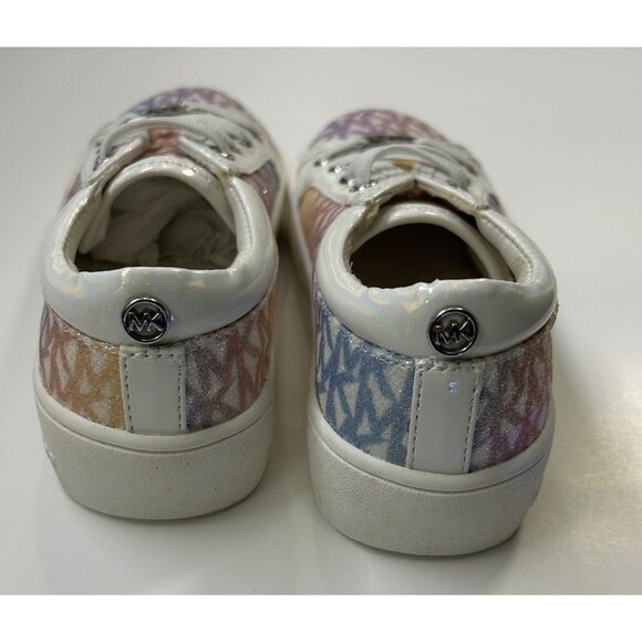 MICHAEL Kors Youth Girls' Jem Miracle Logo Sneakers Unicorn - Size 9 - Picture 3 of 10